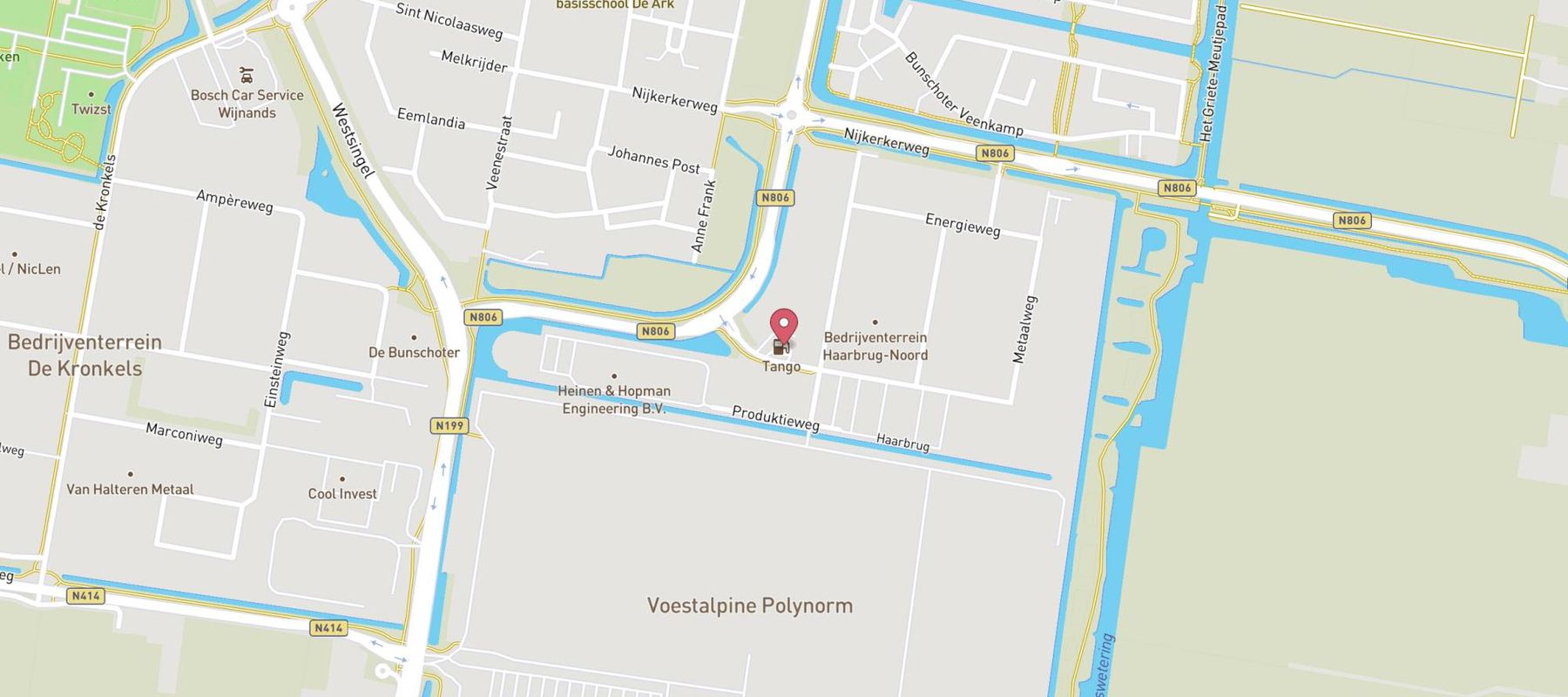 Tango Bunschoten map