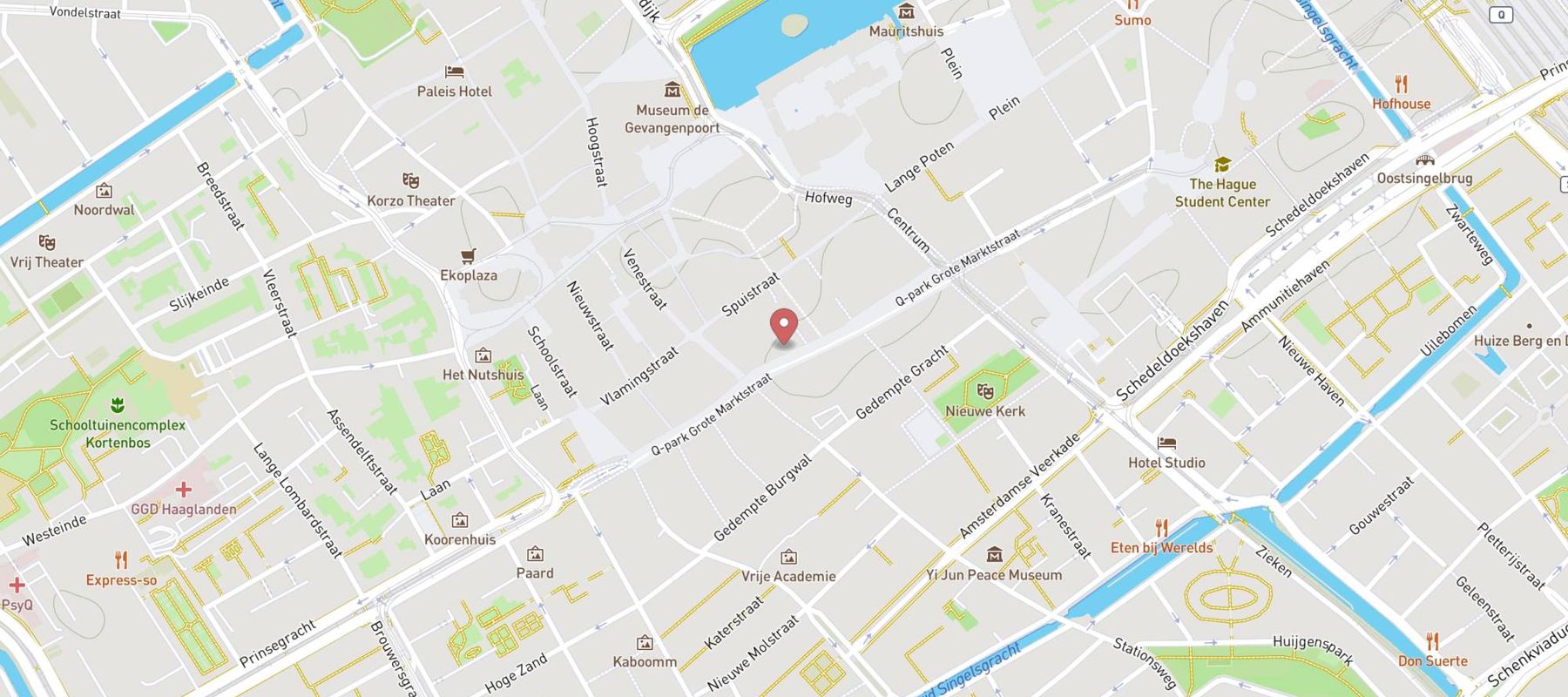 PLAZA Premium Den Haag City Center map