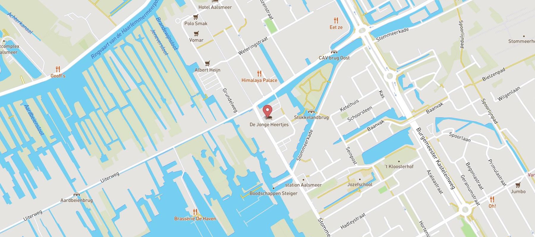 Hotel Restaurant De Jonge Heertjes map