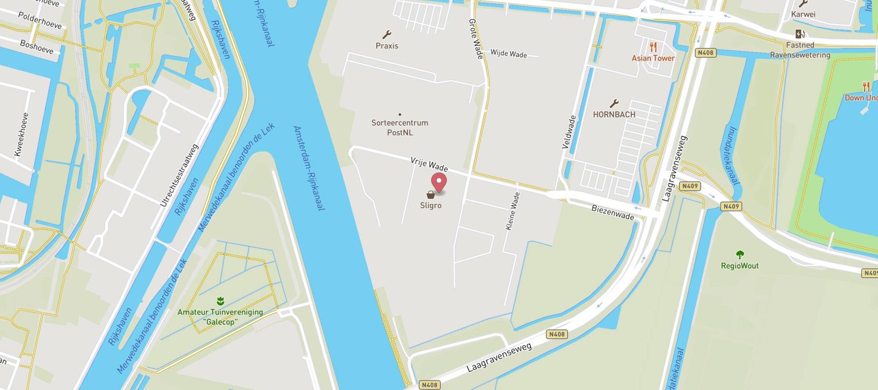 Sligro Nieuwegein map