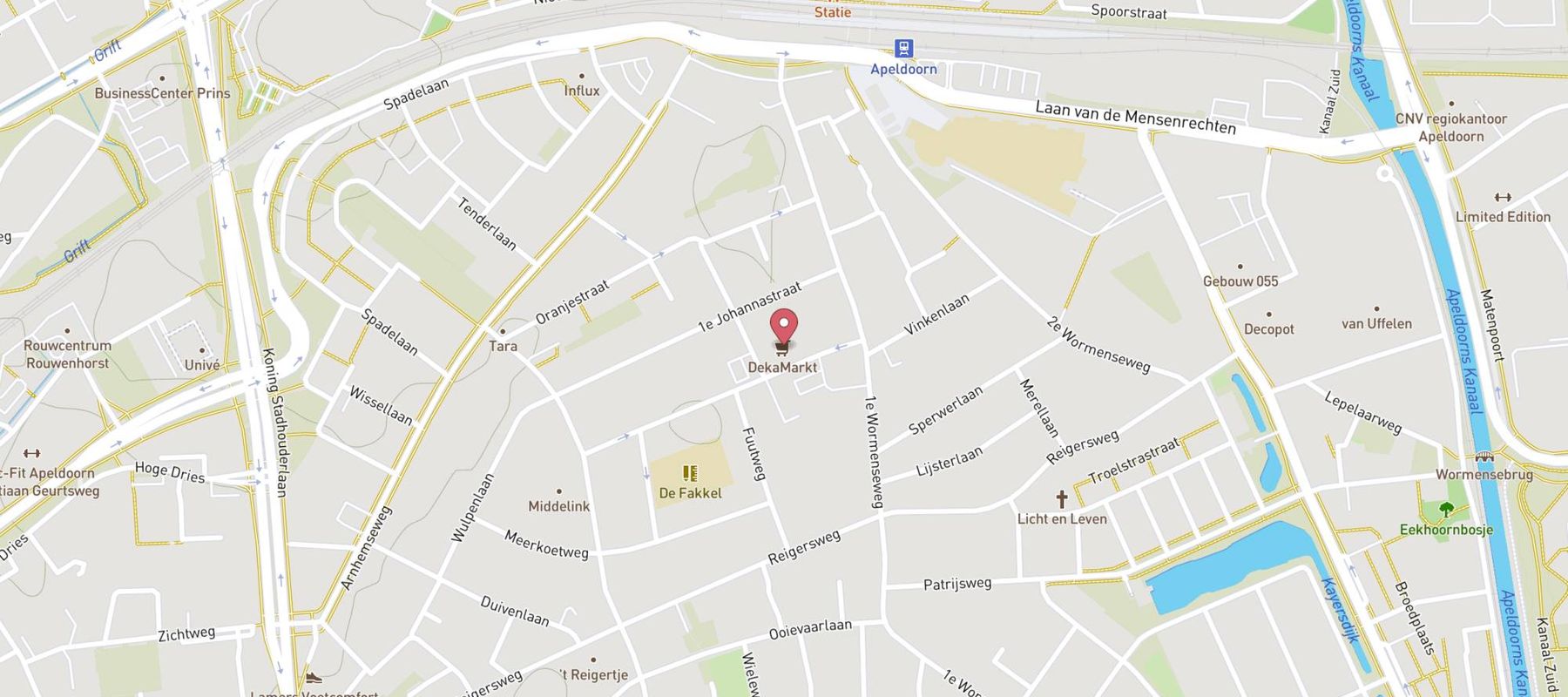 DekaMarkt Apeldoorn map