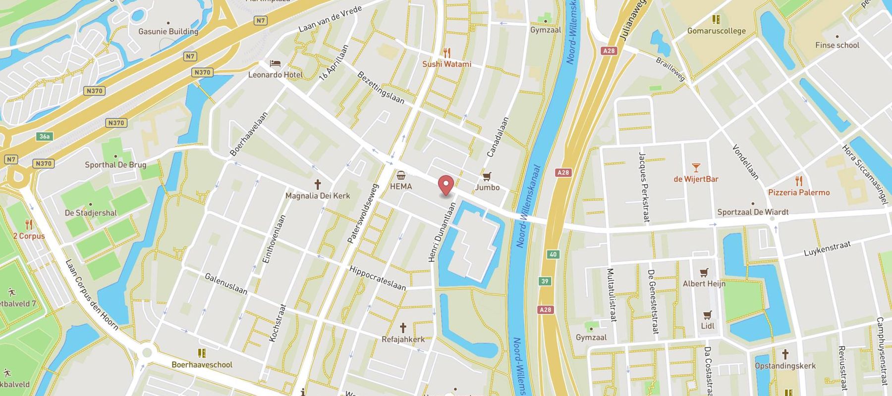 Pearle Opticiens Groningen - Overwinningsplein map