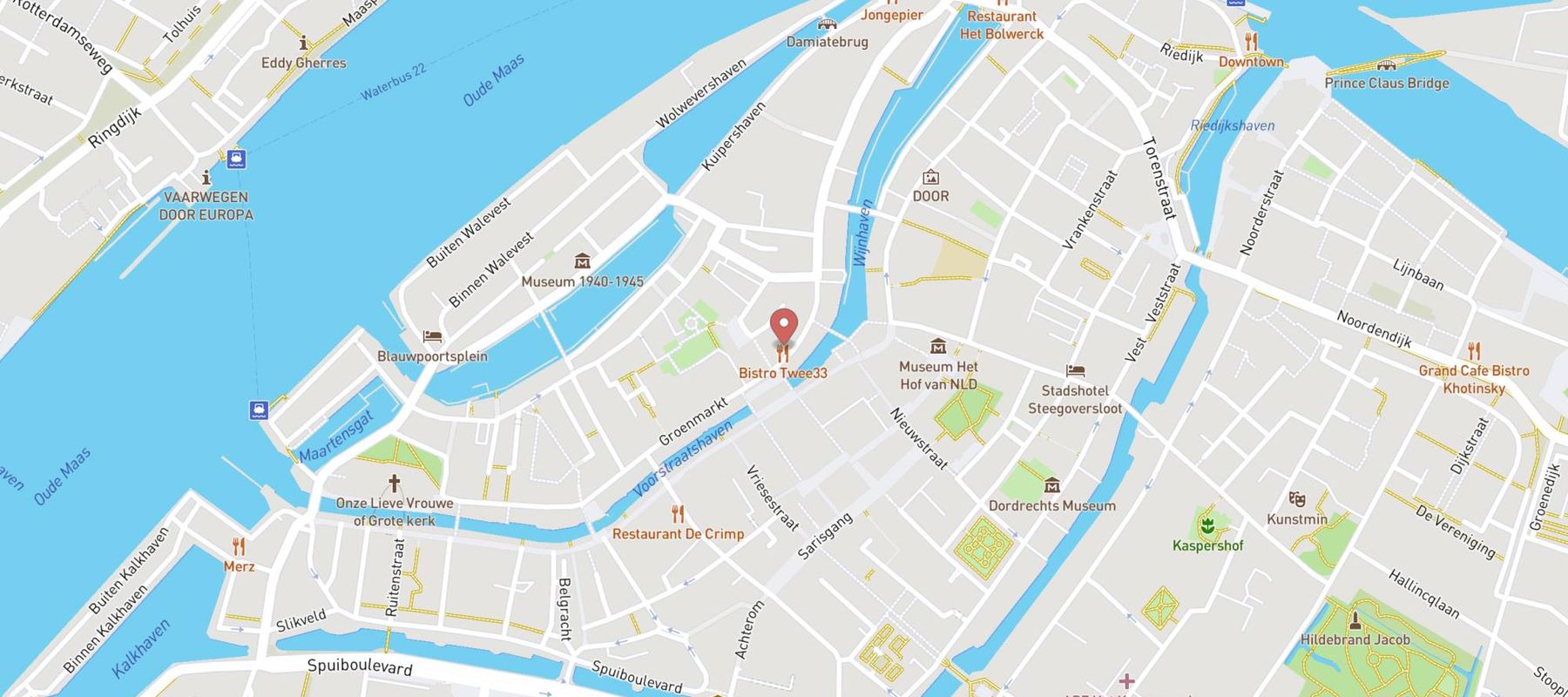 Bistro Twee33 map