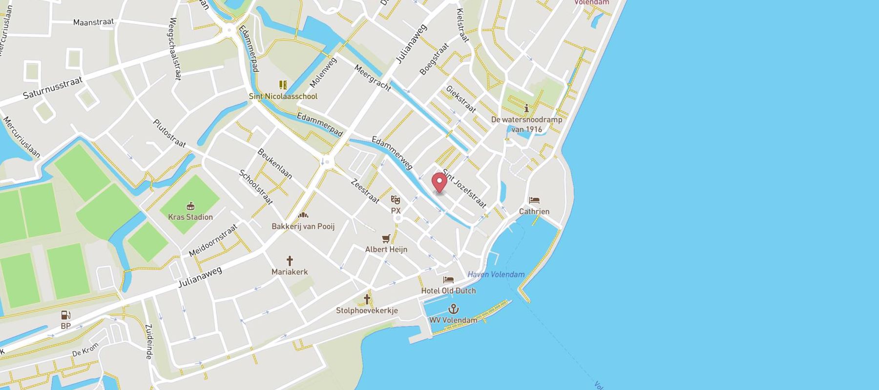 Pearle Opticiens Volendam map