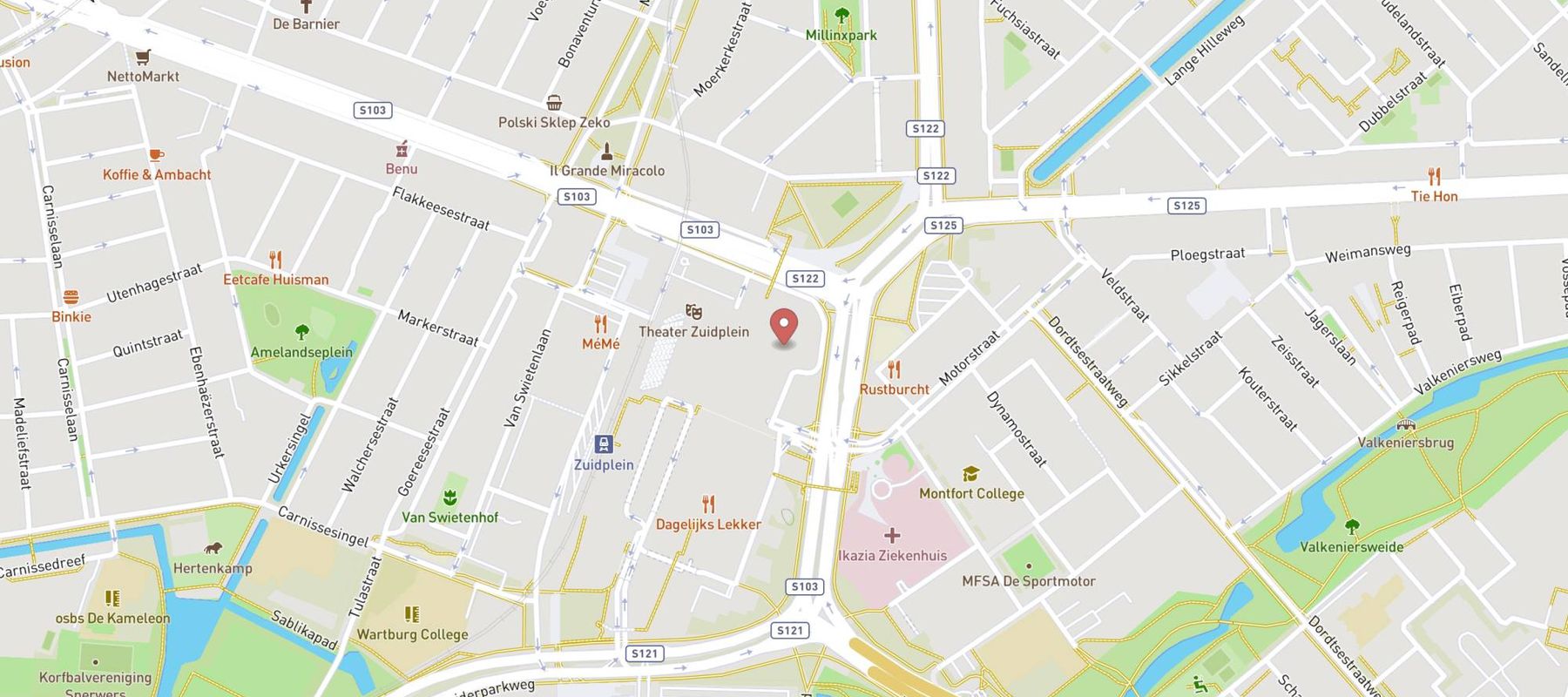Xenos Rotterdam Zuidplein map