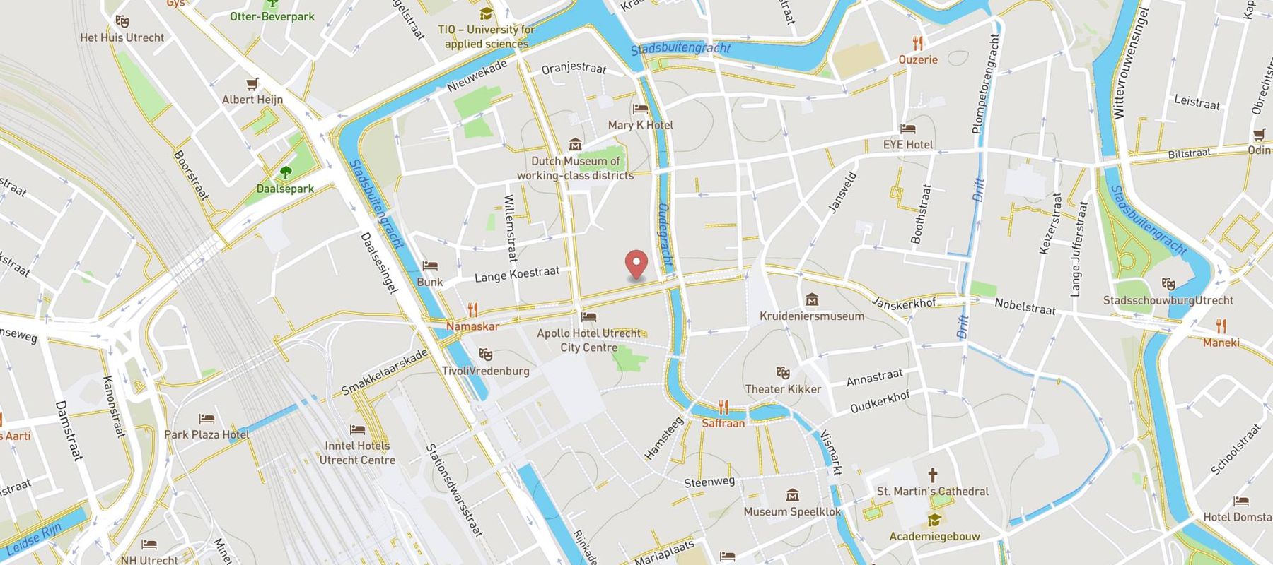 McDonald's Utrecht Lange Vie map