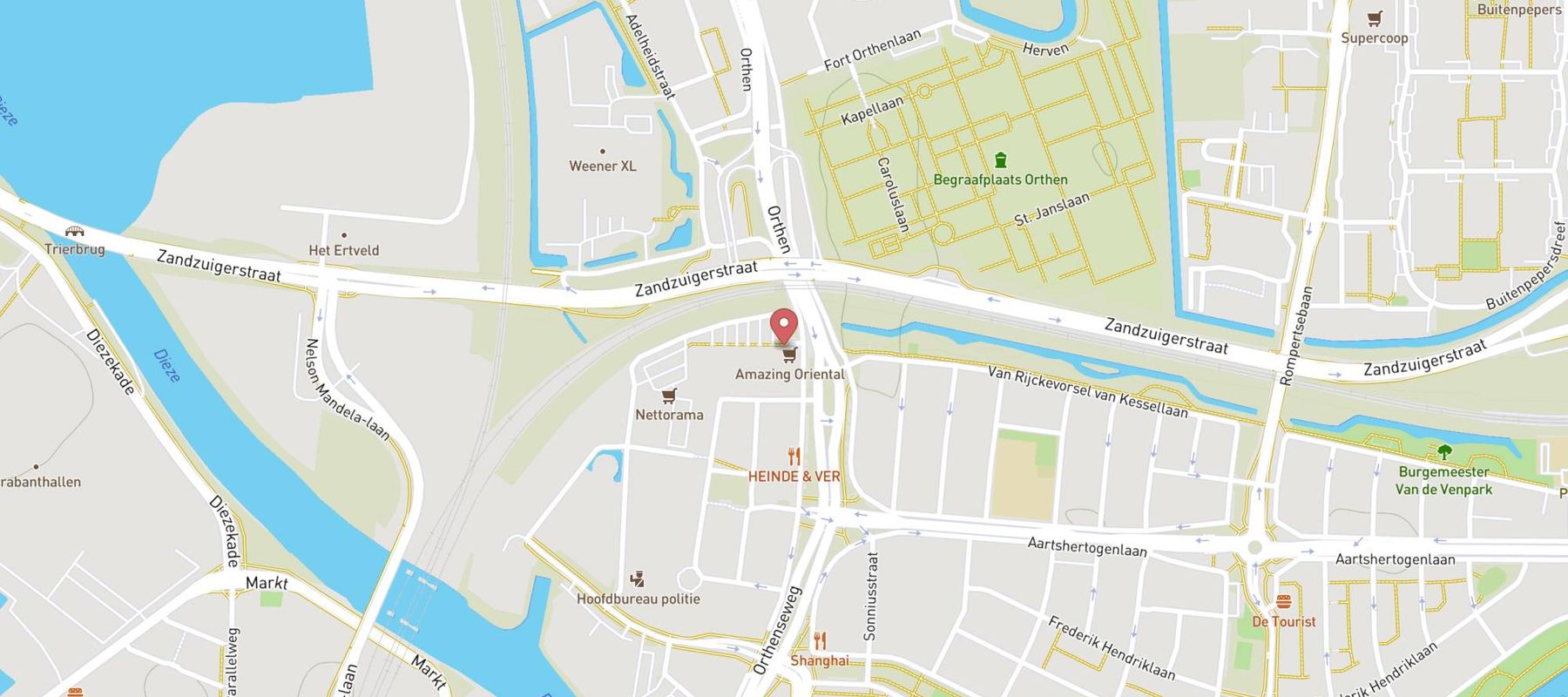 Bristol Den Bosch map