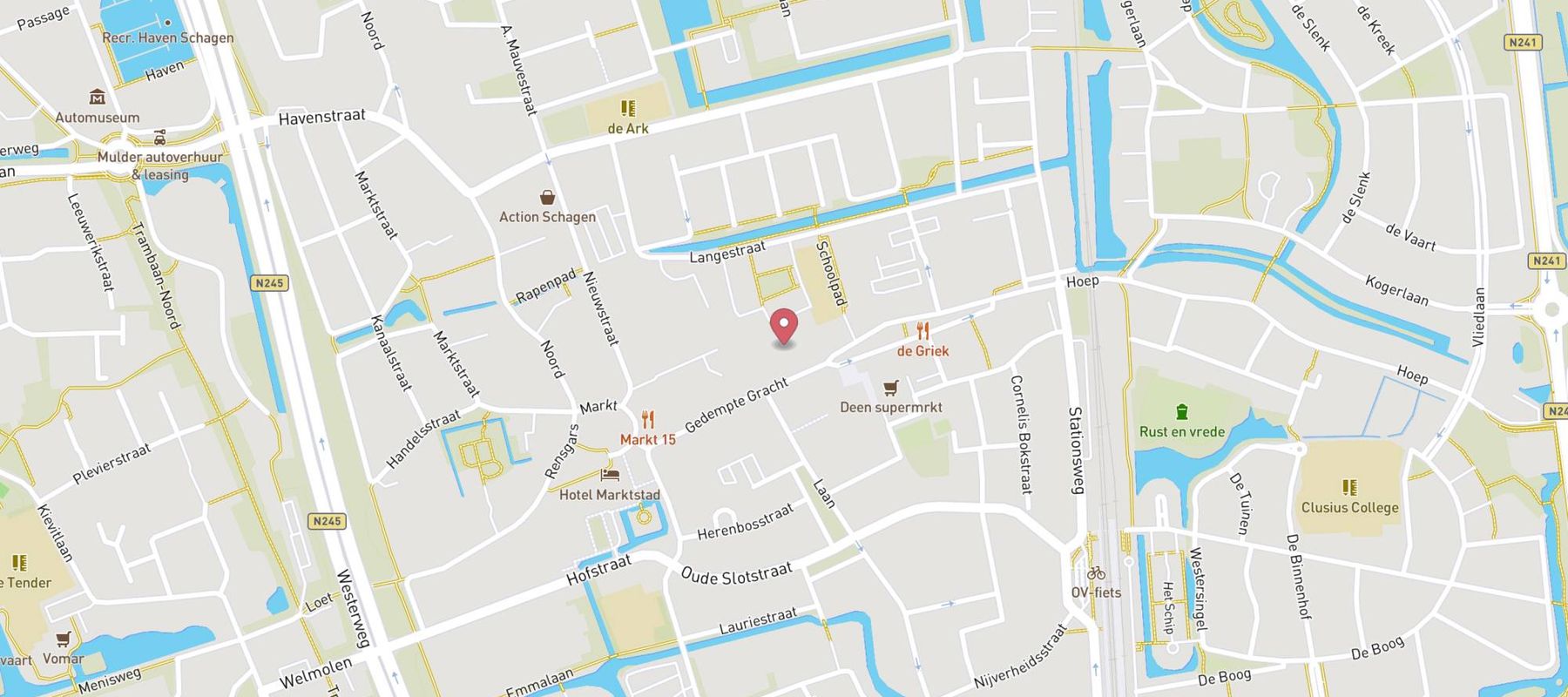 Pearle Opticiens Schagen map