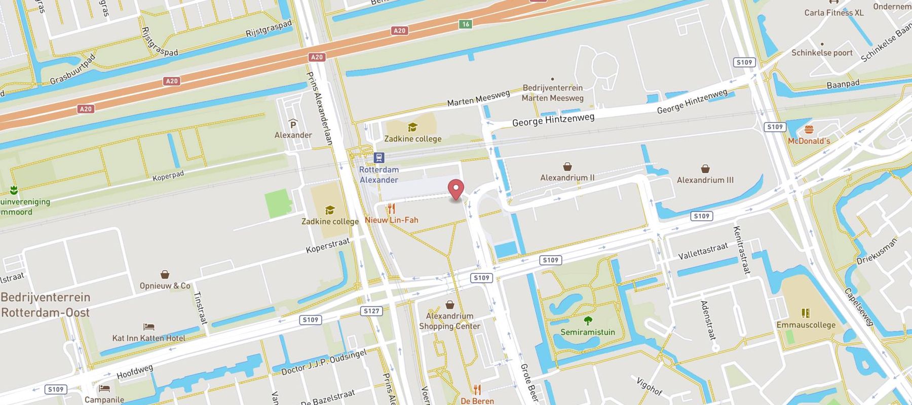 ANWB winkel Rotterdam Alexandrium map