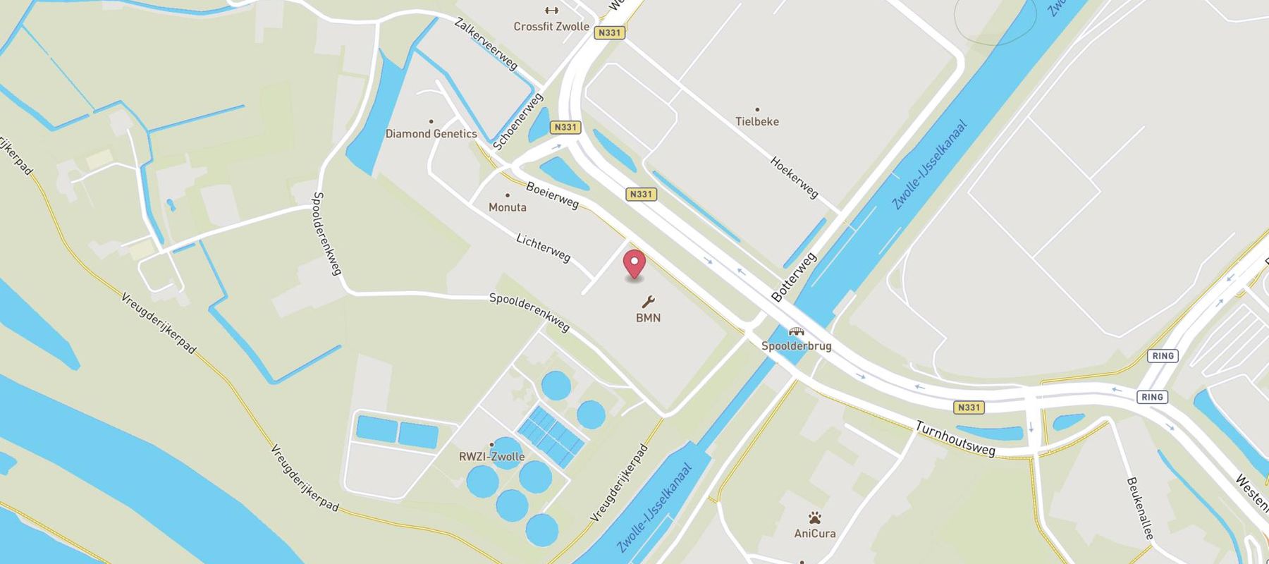Bouwmaat Zwolle map