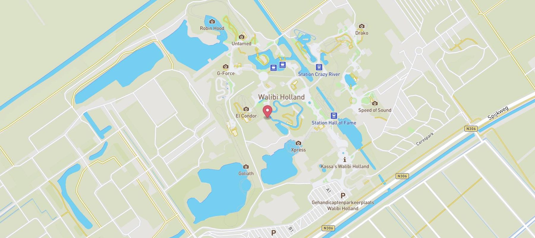 Walibi Holland map