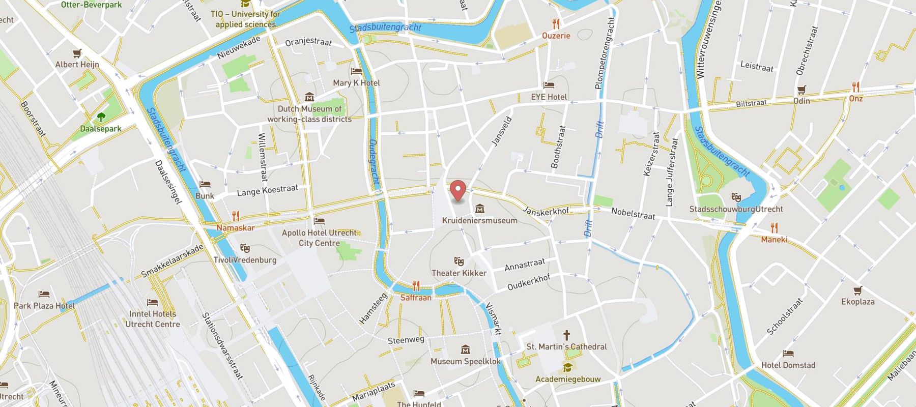 Stayokay Hostel Utrecht Centrum map