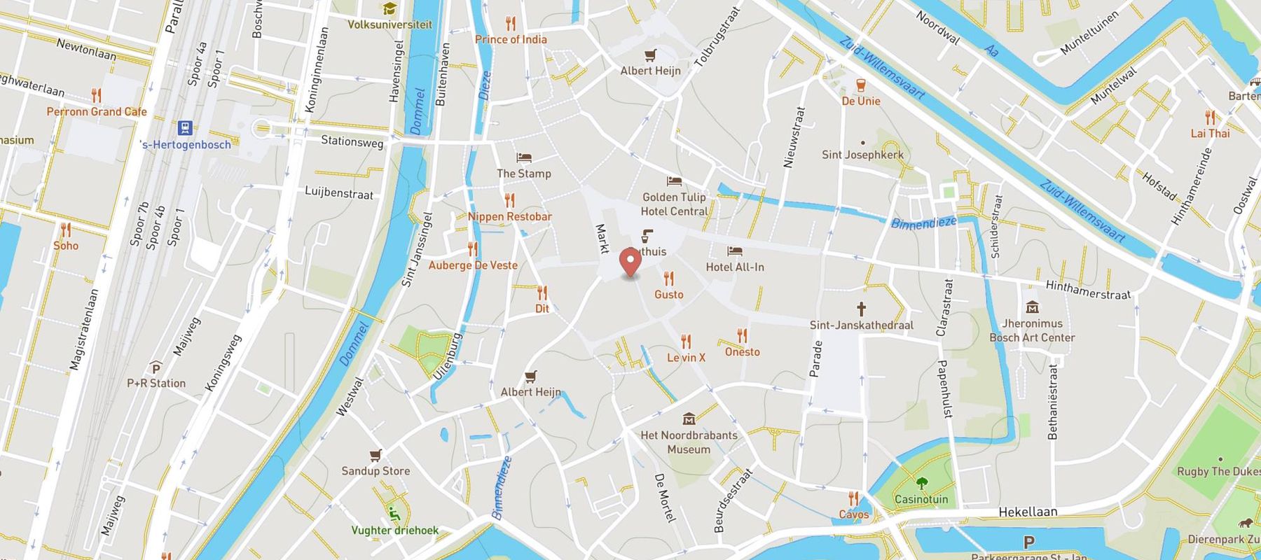 Shoeby- Den Bosch Centrum map