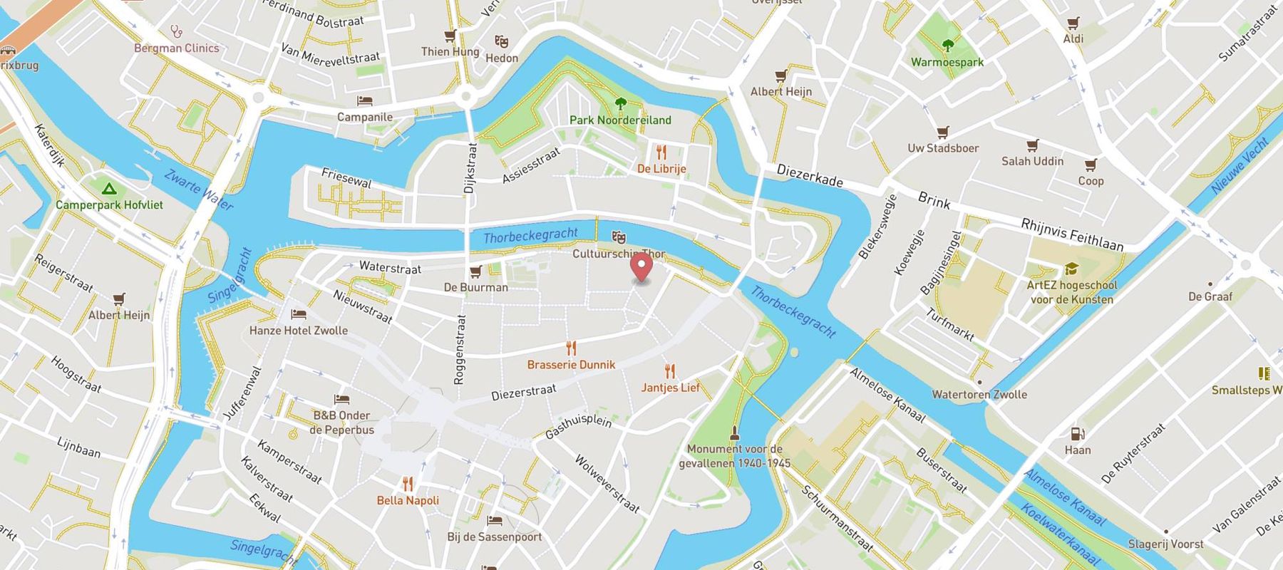 Speeleiland Zwolle map