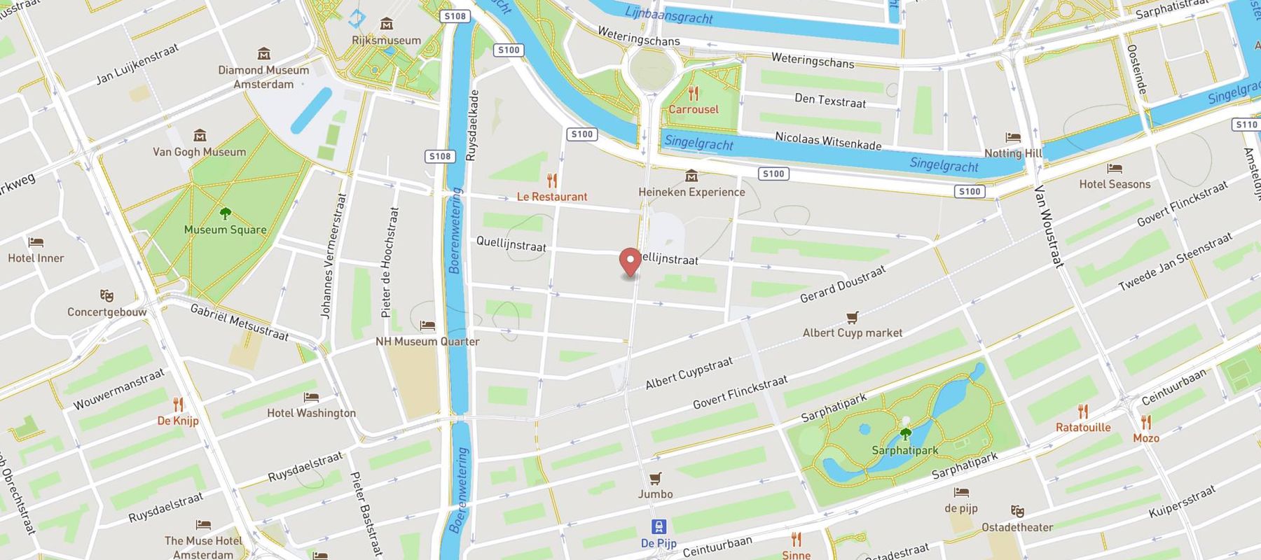 The Seafood Bar map
