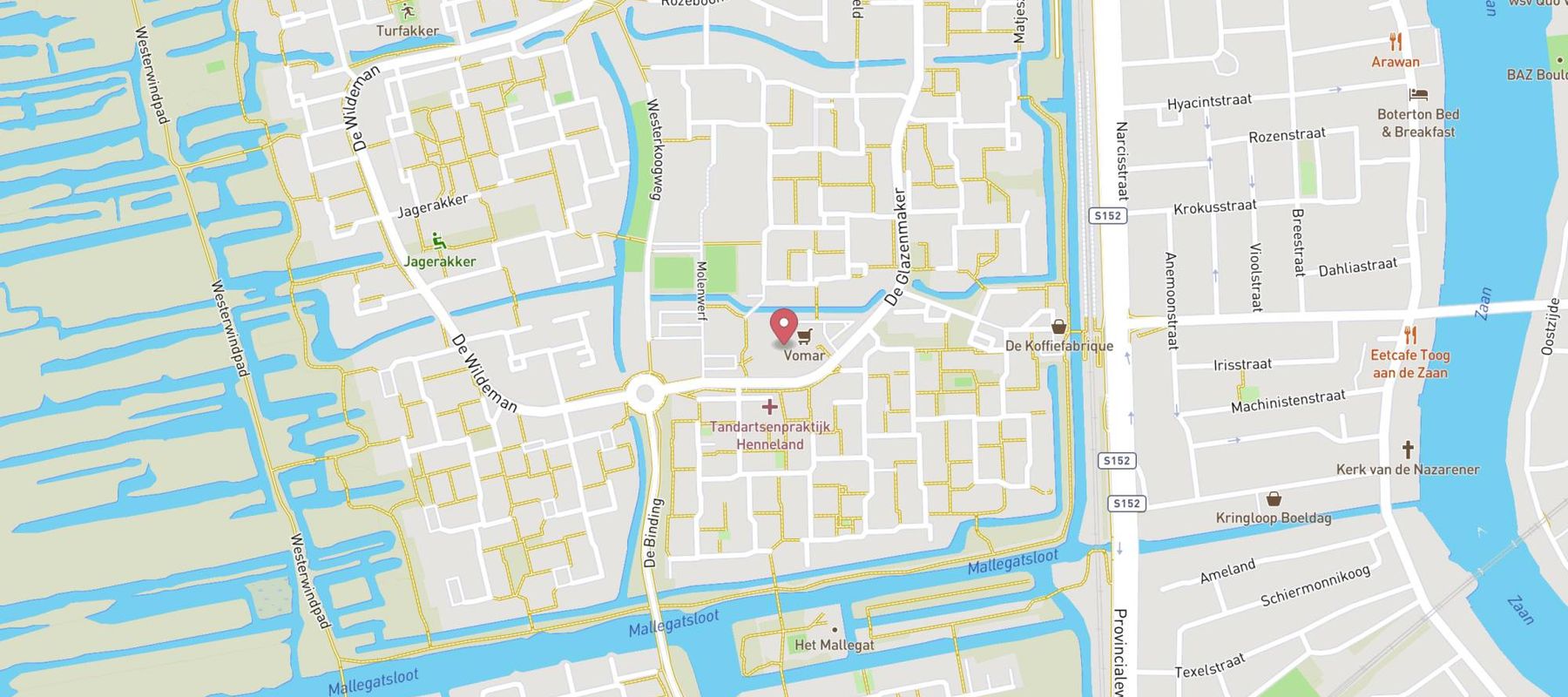 DekaMarkt Koog aan de Zaan map