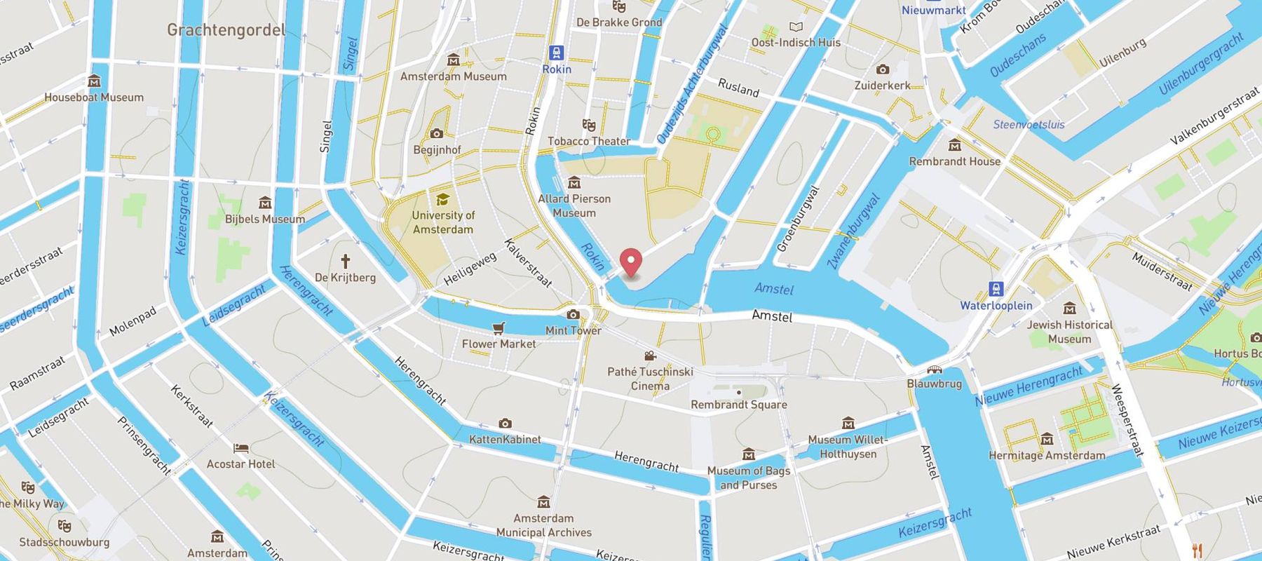 De L'Europe Amsterdam map