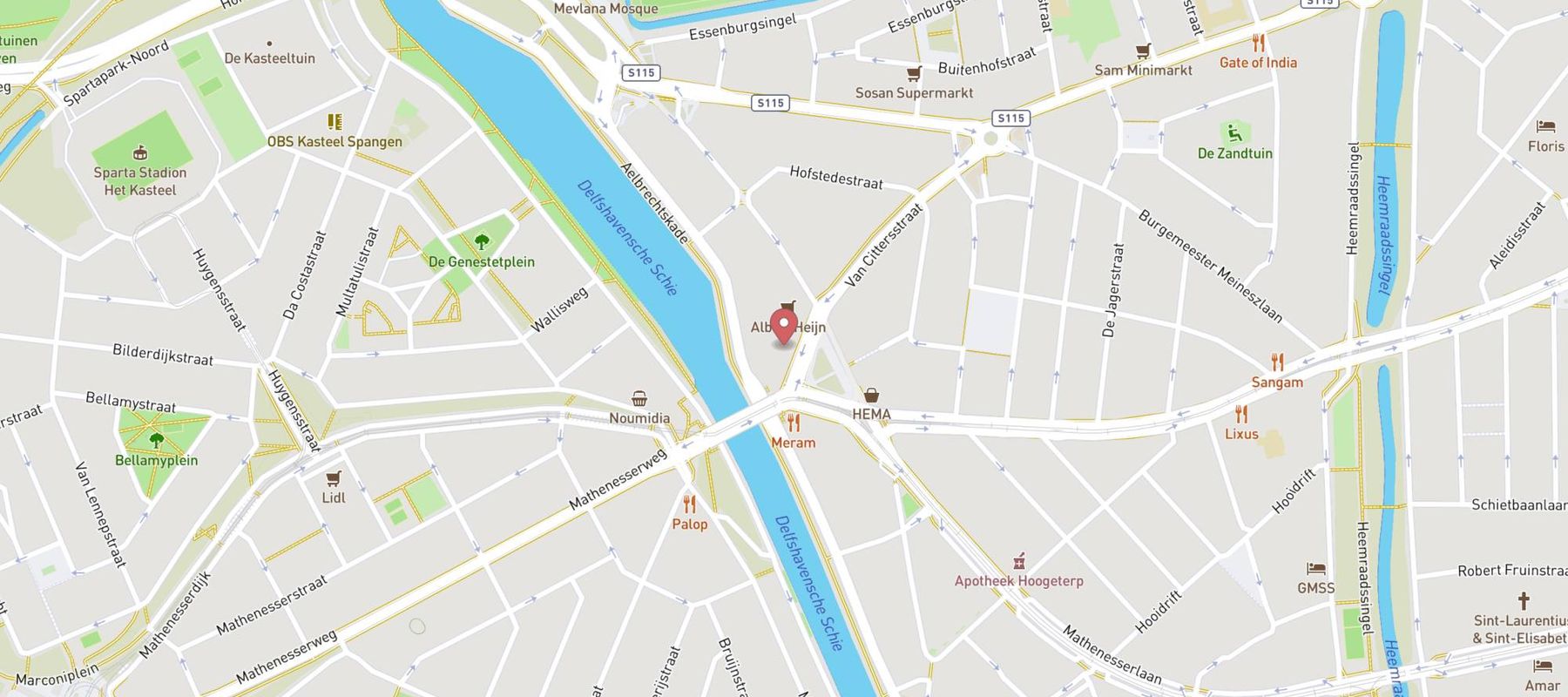 Blokker Rotterdam Mathenesserplein map