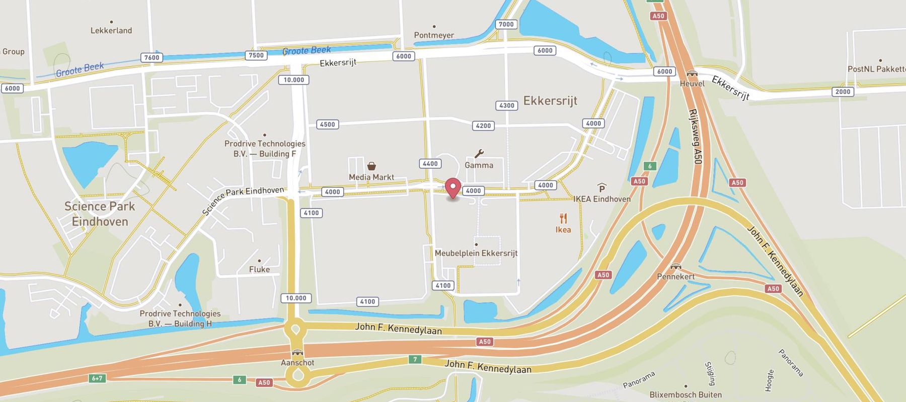BCC Eindhoven Ekkersrijt map