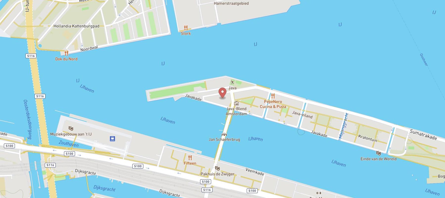 Hotel Jakarta Amsterdam by WestCord map