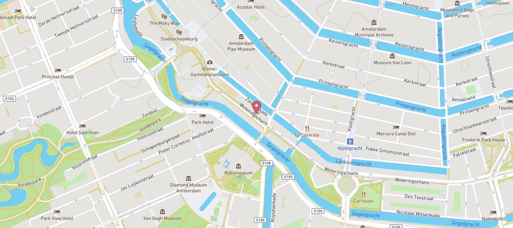 Hotel Amsterdam City Centre Museum Lane map