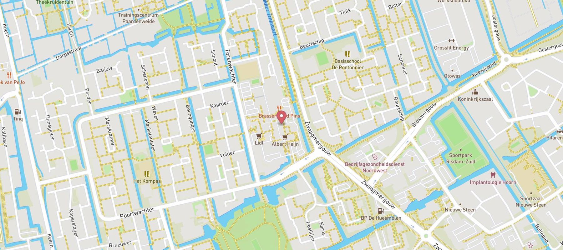 Pearle Opticiens Hoorn - De Huesmolen map