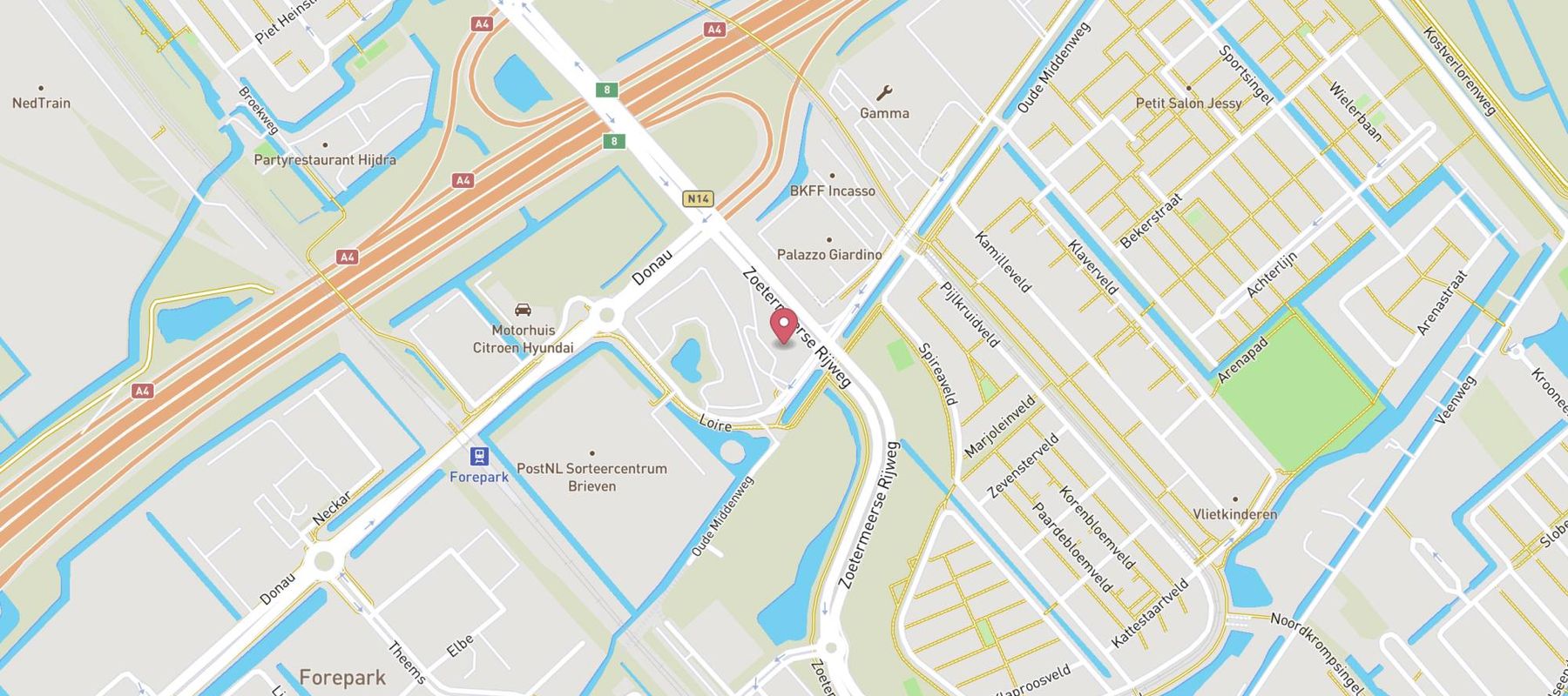 SPAR express Den Haag Leidschenveen map