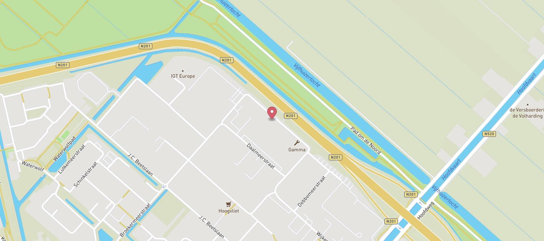 Karwei bouwmarkt Hoofddorp map