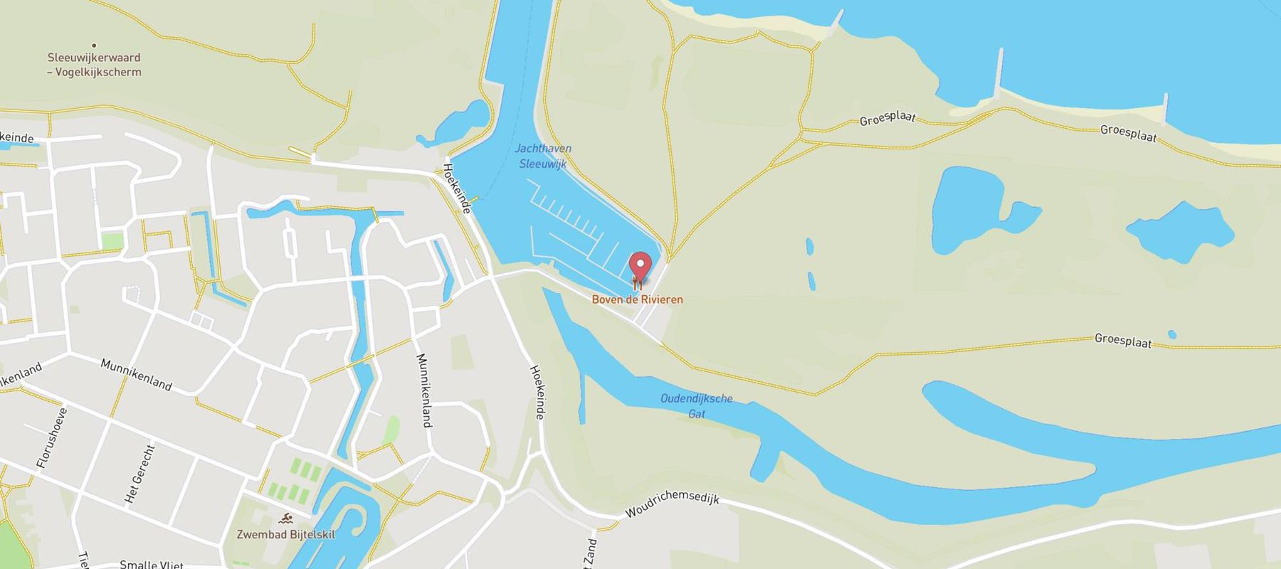 Brasserie Boven de Rivieren map