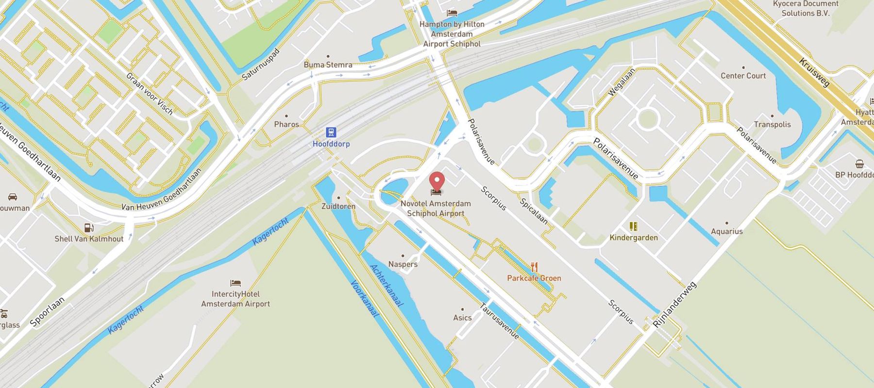 Hotel Novotel Amsterdam Schiphol Airport map