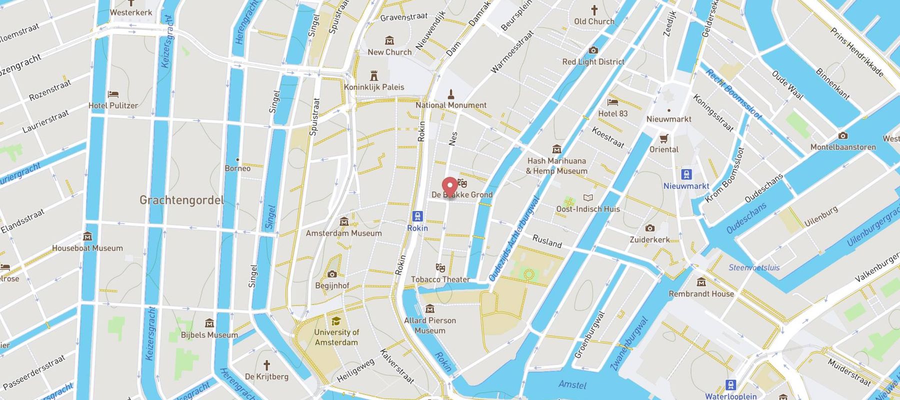 Hotel V Nesplein map