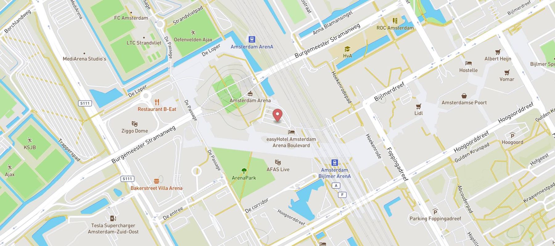 MediaMarkt Amsterdam Arena map