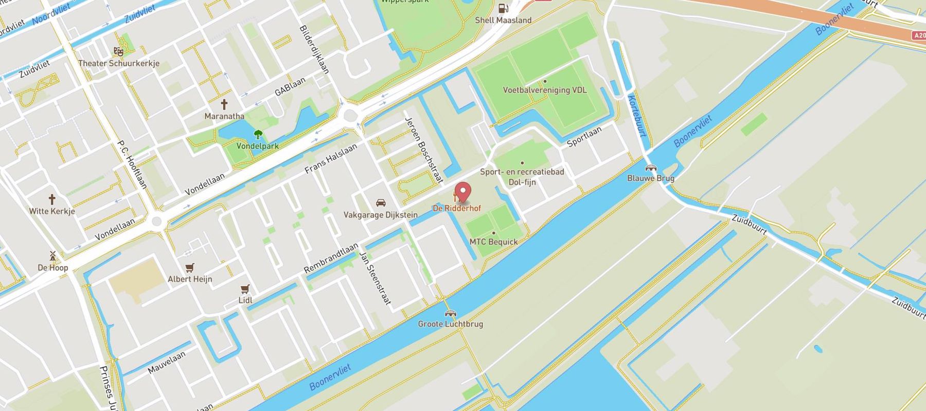 Restaurant De Ridderhof map