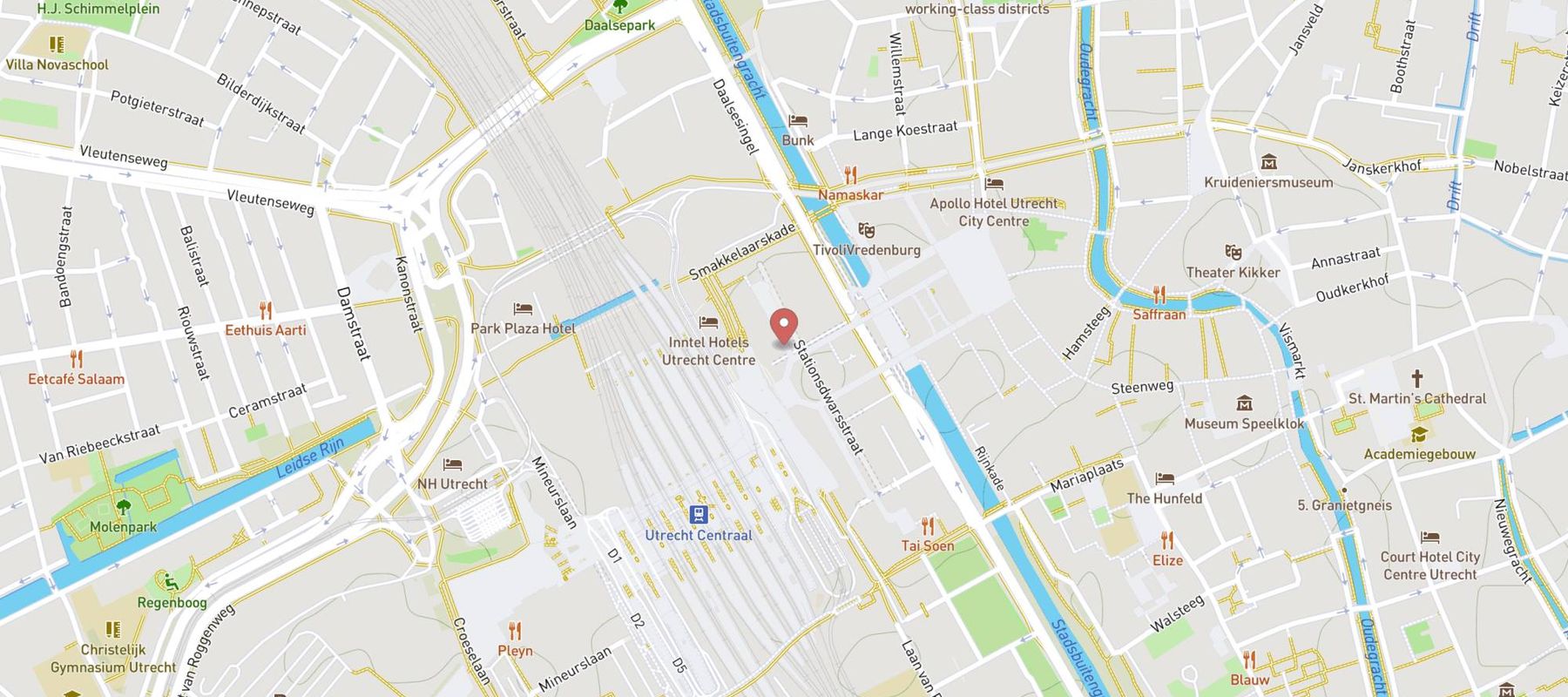 Dunkin' Donuts map