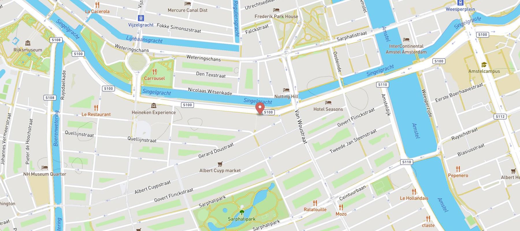 Blokker Amsterdam Stadhouderskade map