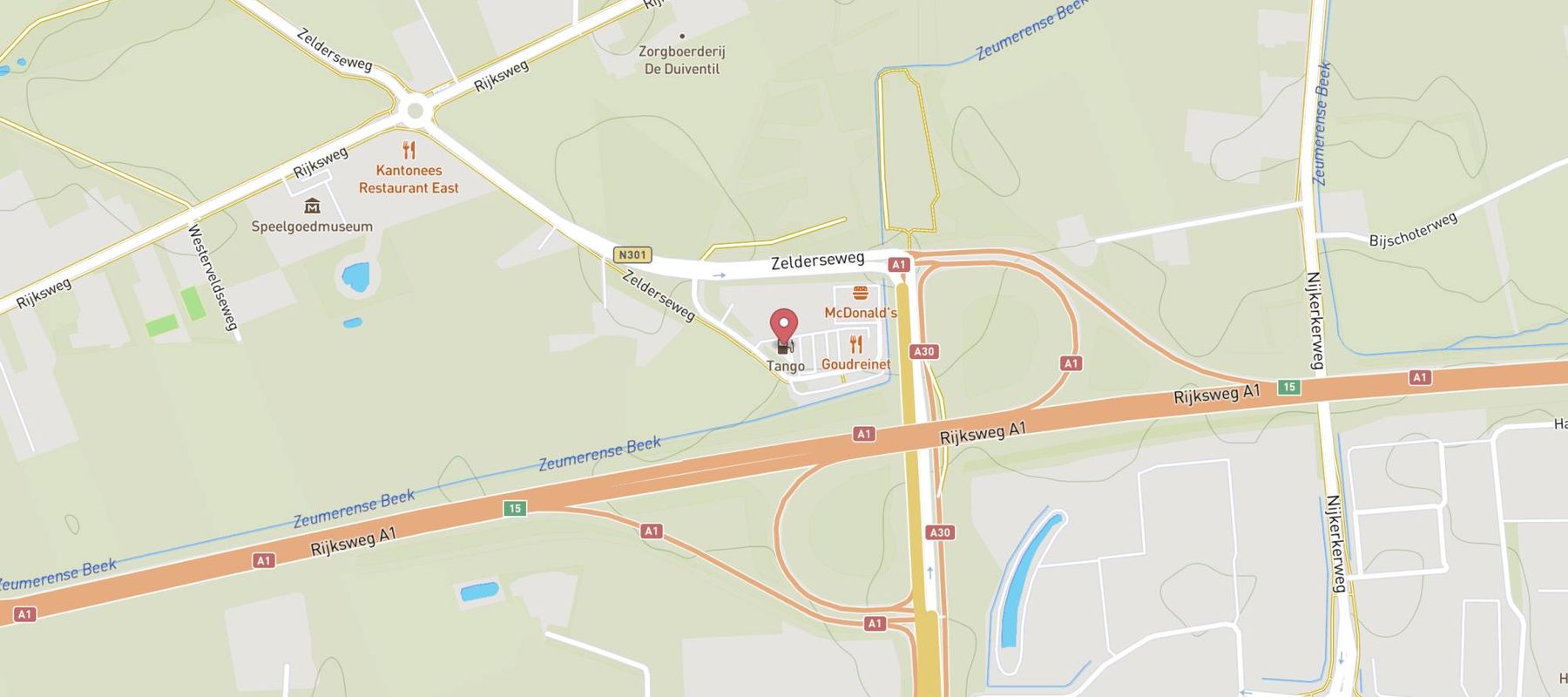 Tango Barneveld Zelderseweg map