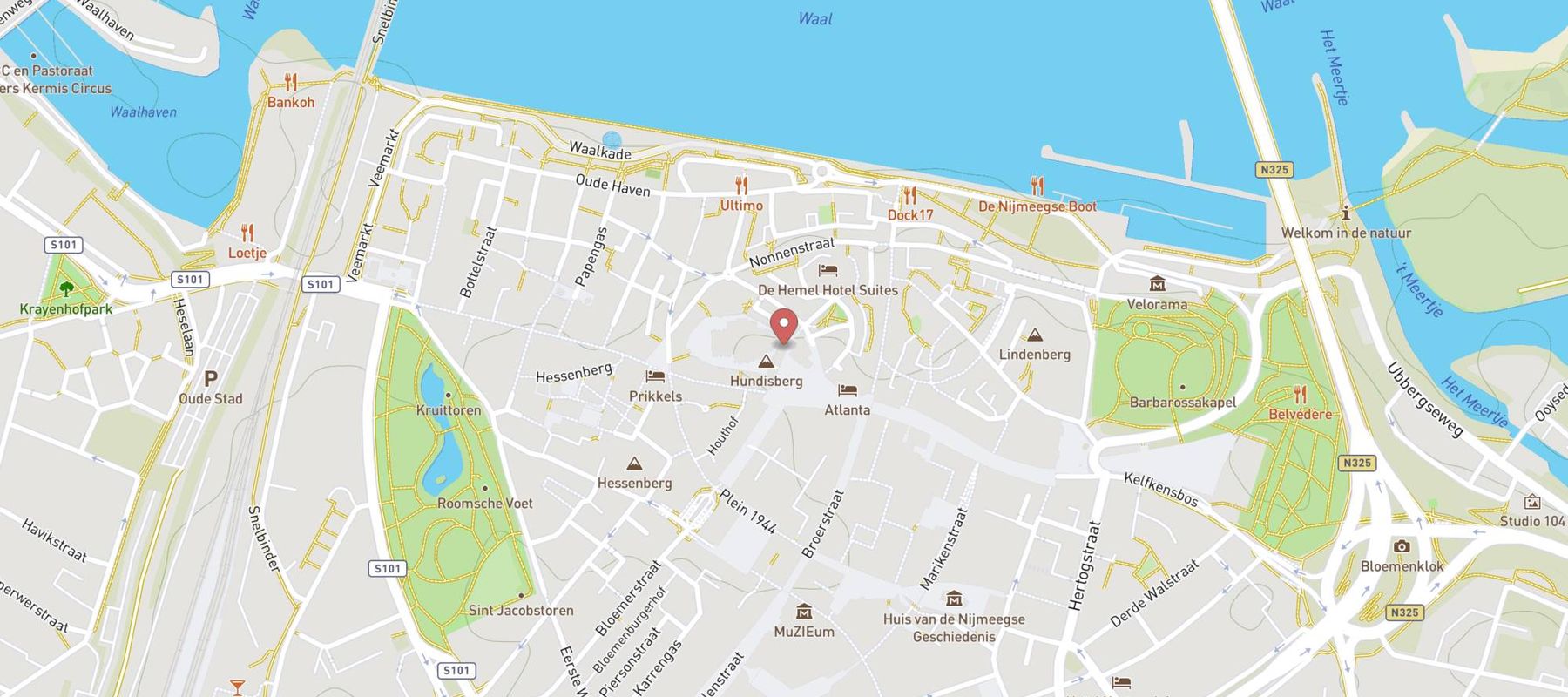 In de Blaauwe Hand map