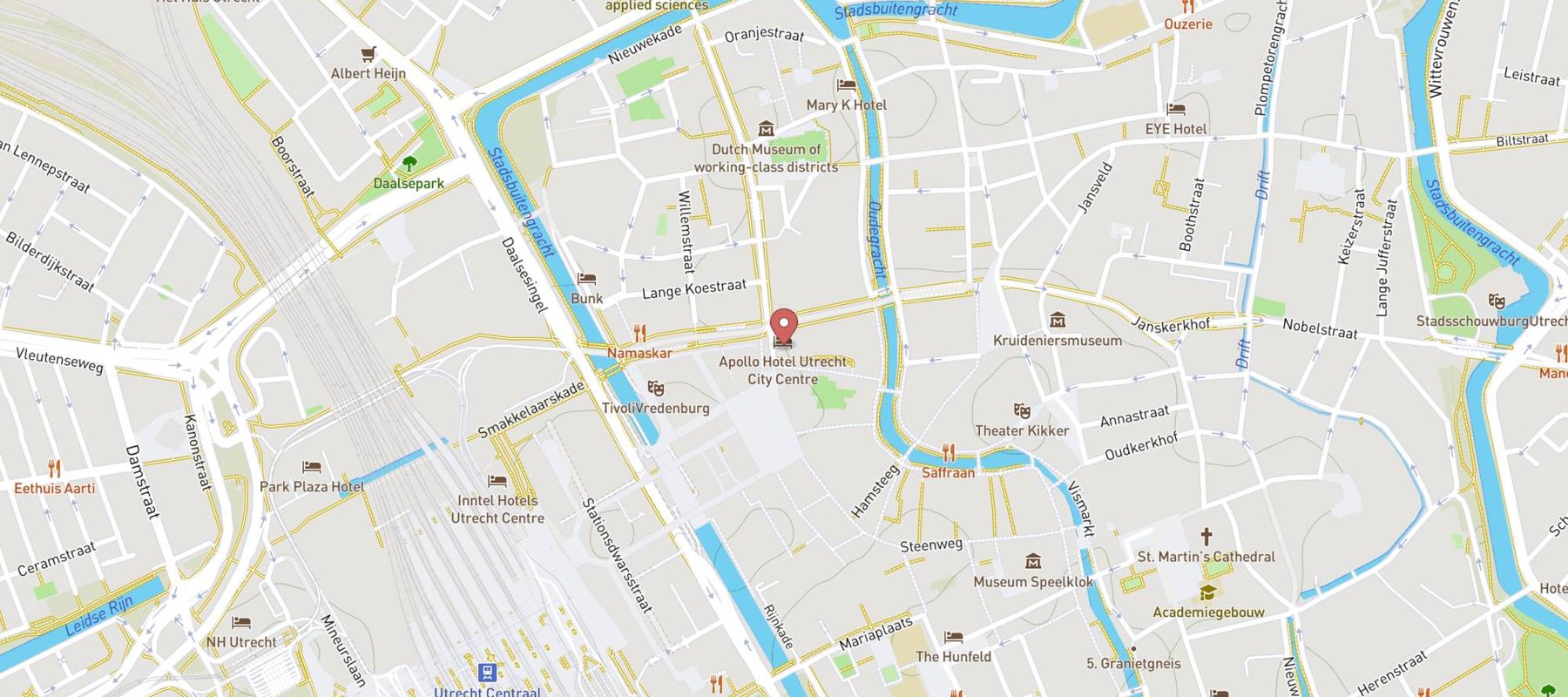 Leonardo Hotel Utrecht City Center map