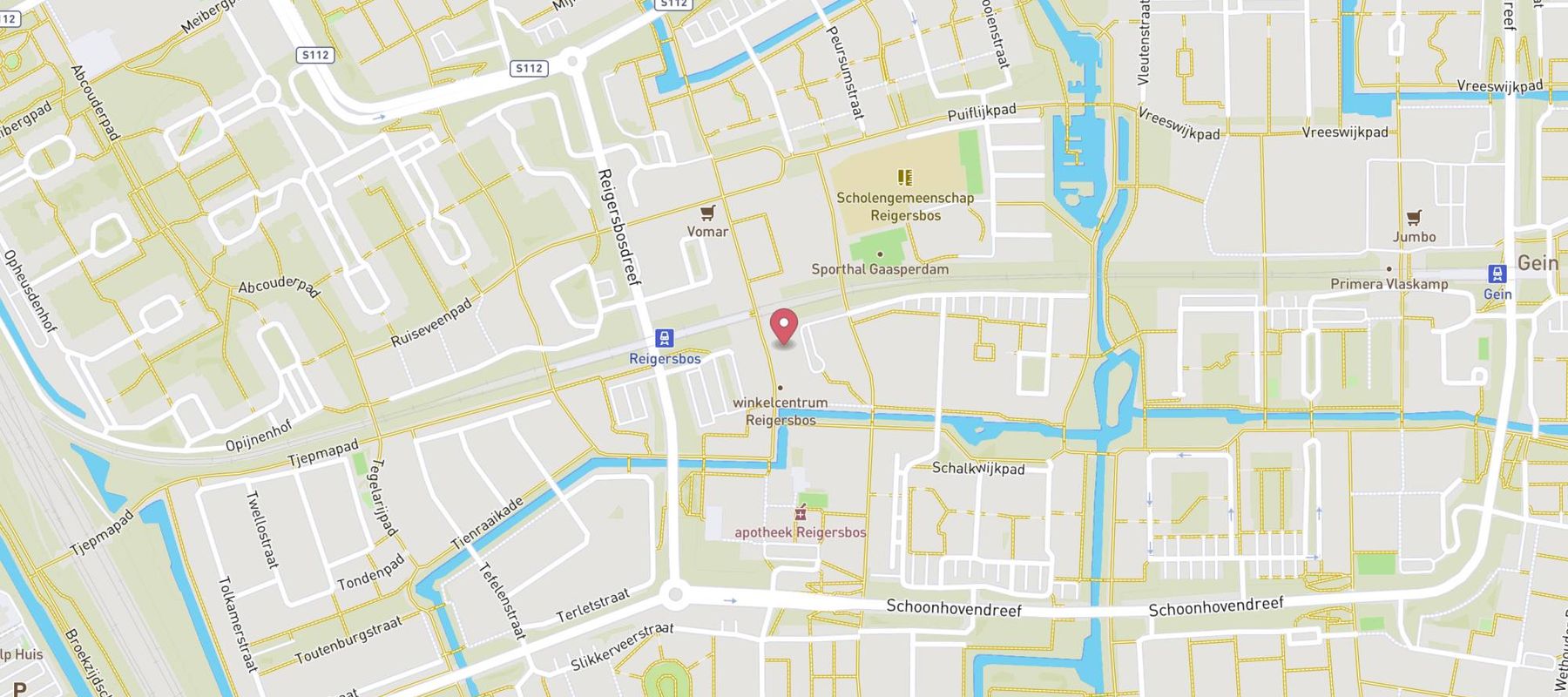 Hans Anders Opticien Amsterdam Reigersbos map