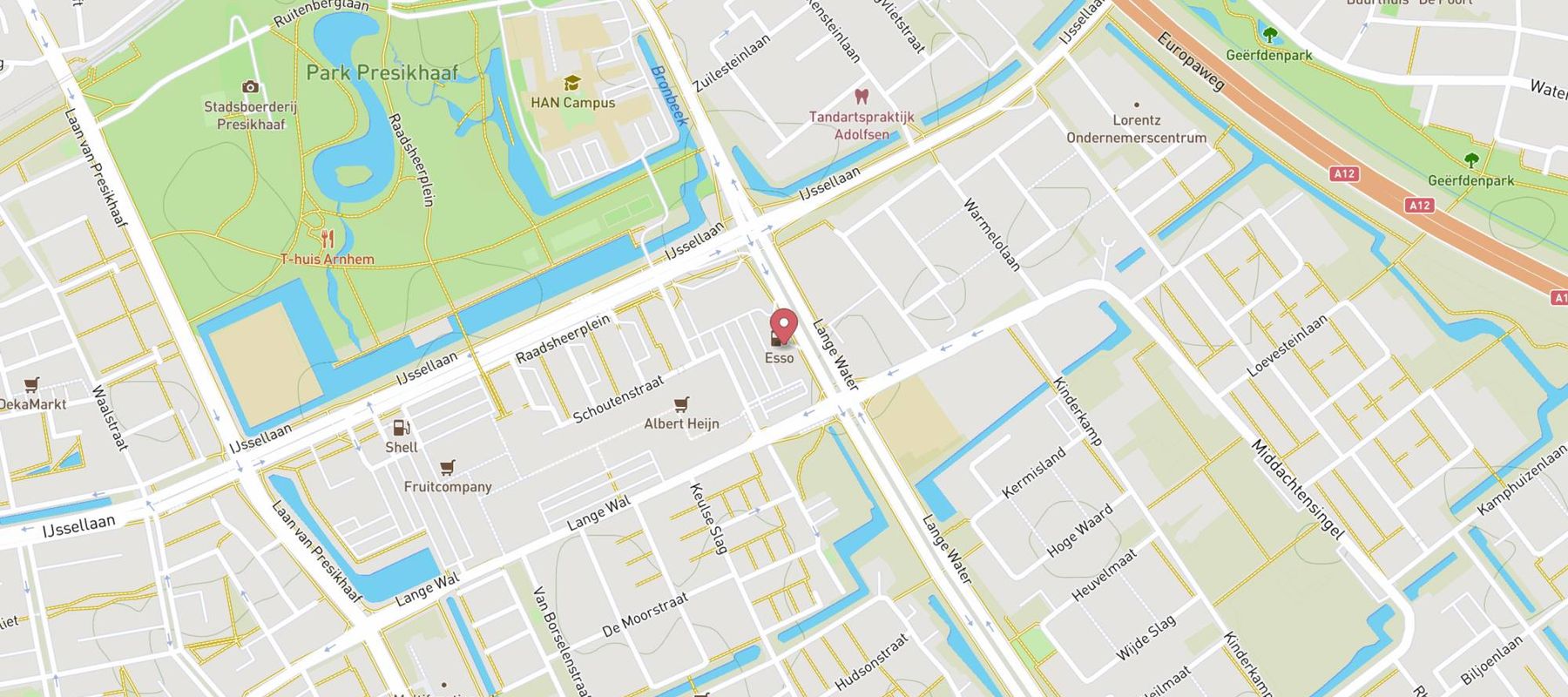 Esso Express Arnhem map