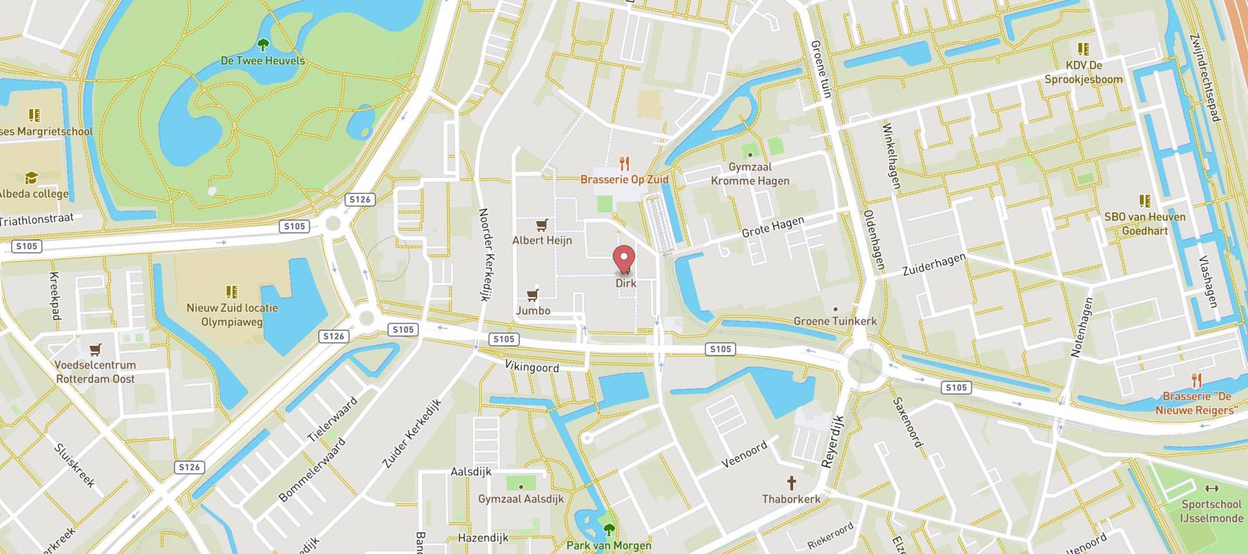 Kruithof Optiek Rotterdam map