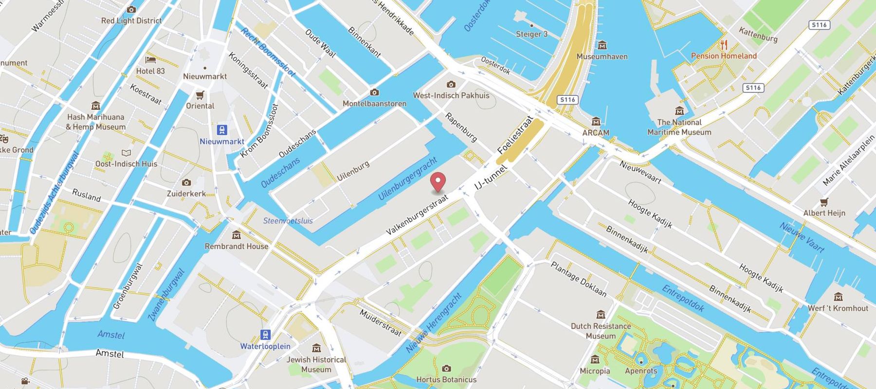 Hotel ibis Amsterdam Centre Stopera map