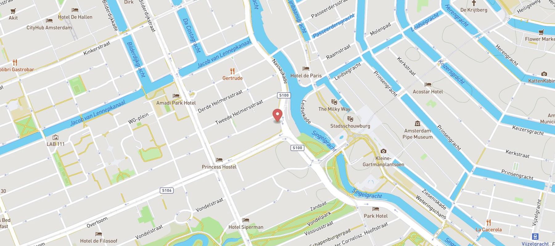 The ED Amsterdam map