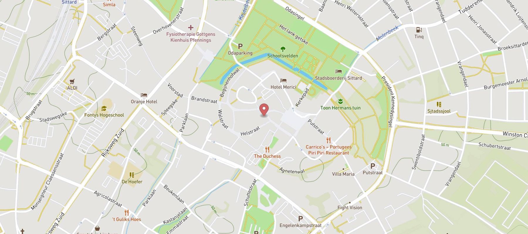 ANWB winkel Sittard map