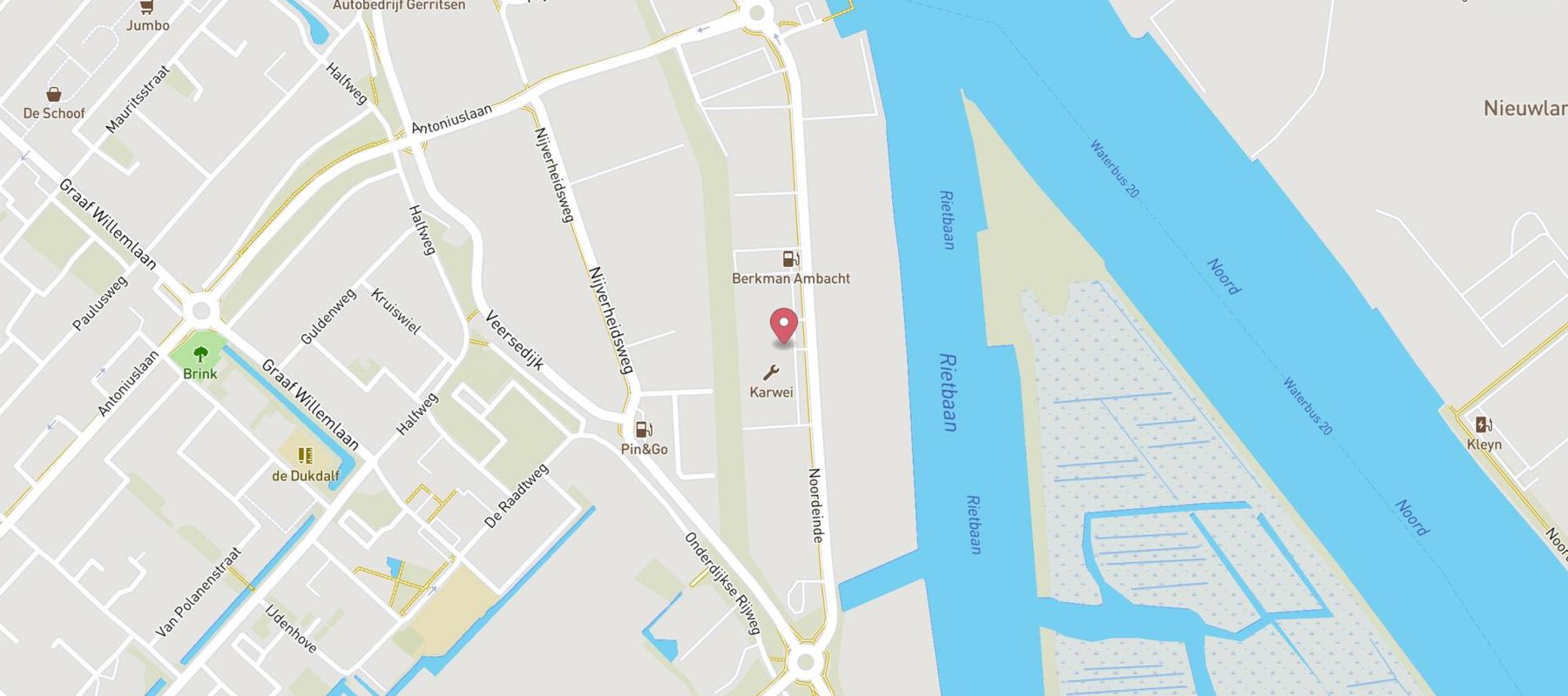 Karwei bouwmarkt Hendrik-Ido-Ambacht map