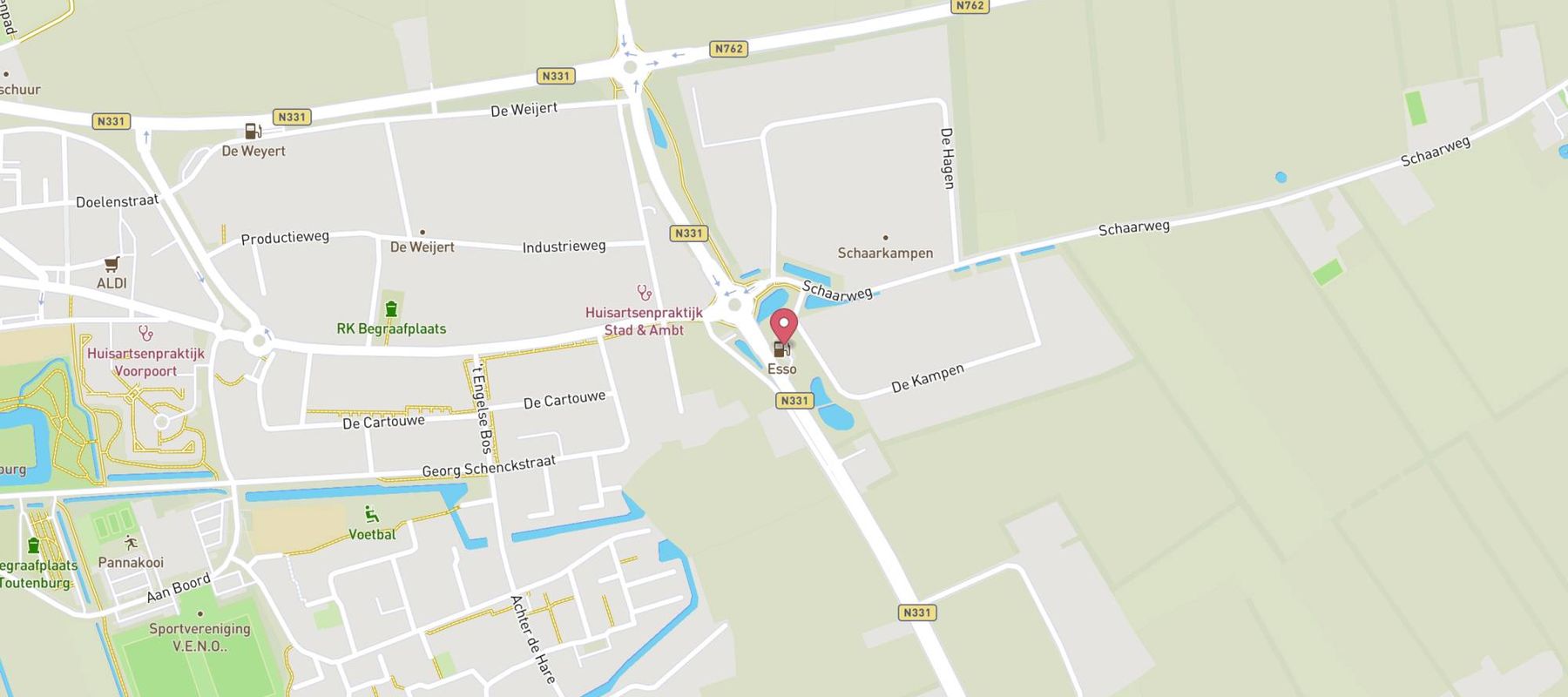 Esso Express map