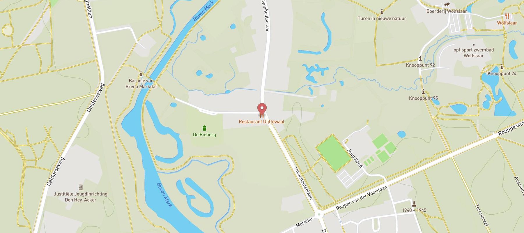 Restaurant Uijttewaal map