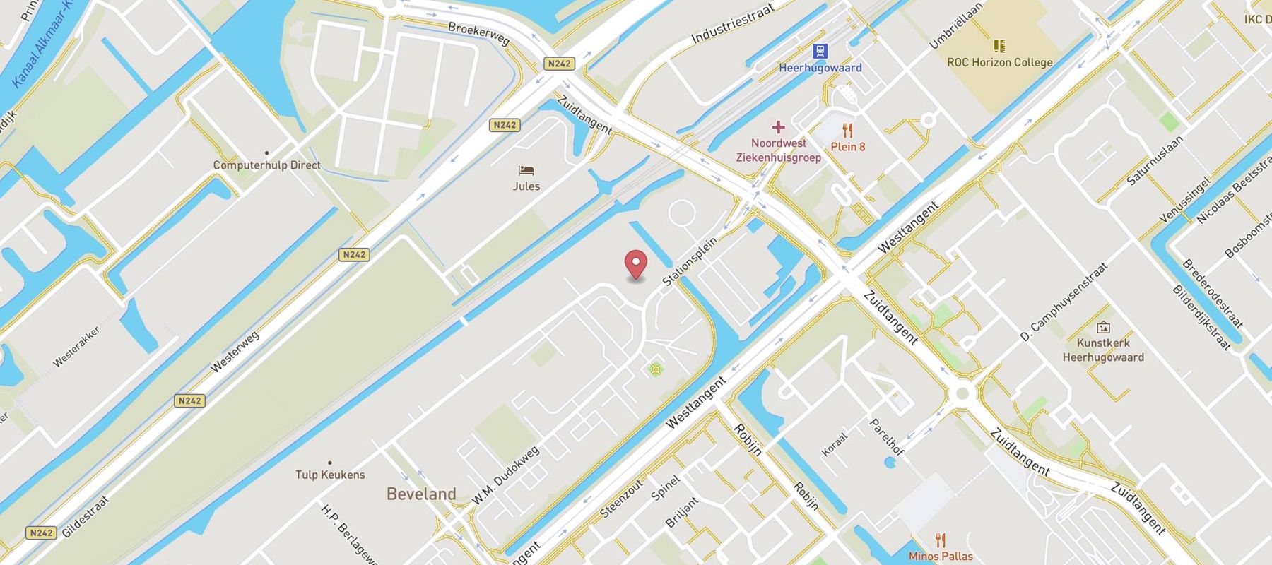Hertz Autoverhuur - Heerhugowaard - W M Dudokweg 27b map