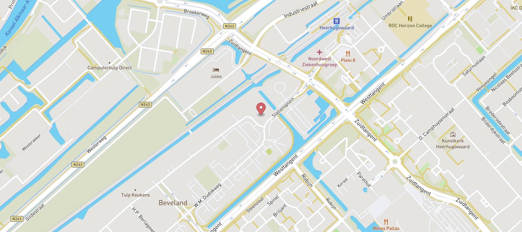 Hertz Autoverhuur - Heerhugowaard - W. M. Dudokweg 27b HLE map