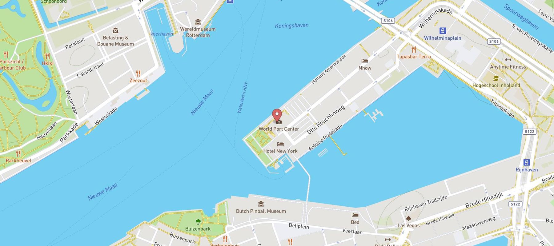 Gauchos Grill Restaurant & Steakhouse Rotterdam aan de Maas map